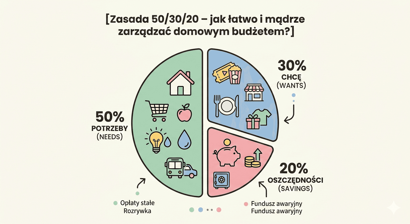 Zasada 50/30/20 – jak łatwo i mądrze zarządzać domowym budżetem?