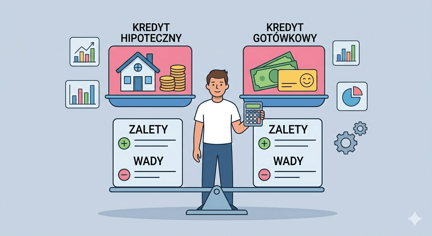 Kredyt gotówkowy czy hipoteczny? Przewodnik po optymalnym finansowaniu