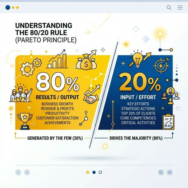 Zasada Pareto (80/20) – jak liczyć efekty, a nie godziny?